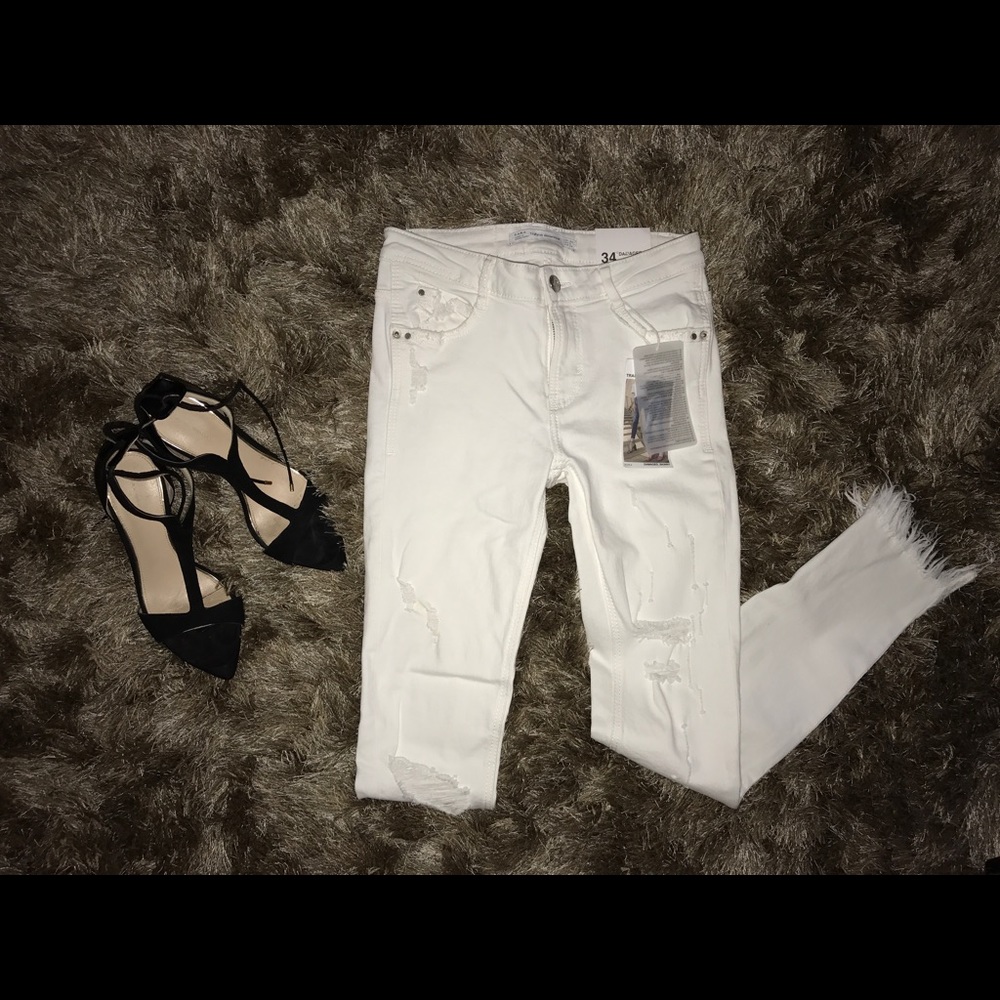 NWT ZARA White Skinny Jeans