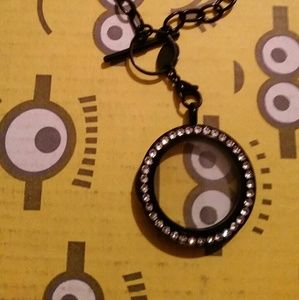 Origami owl Large black living locket
