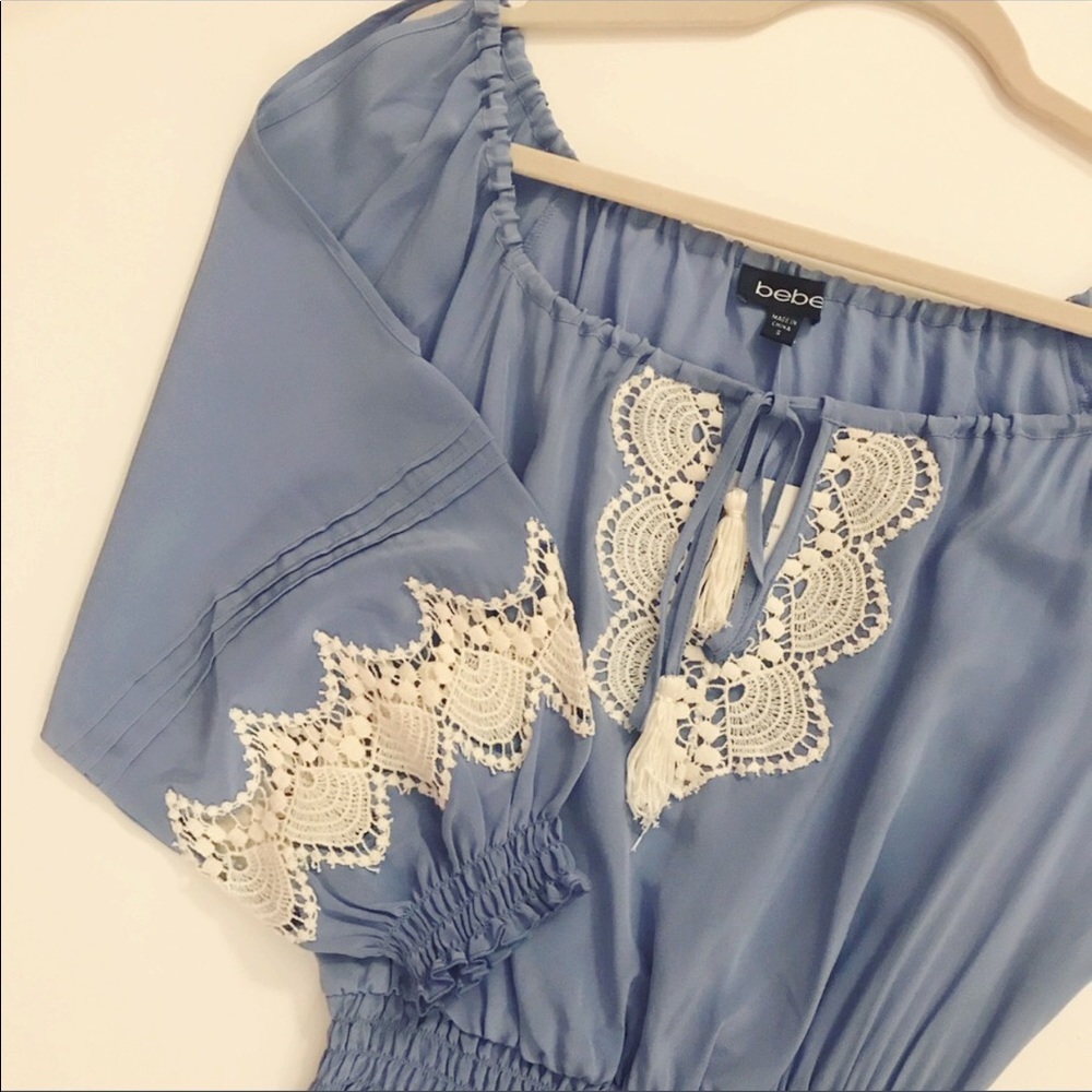 💕NEW💕 Self silk Bebe dress, size S. NWT 💙