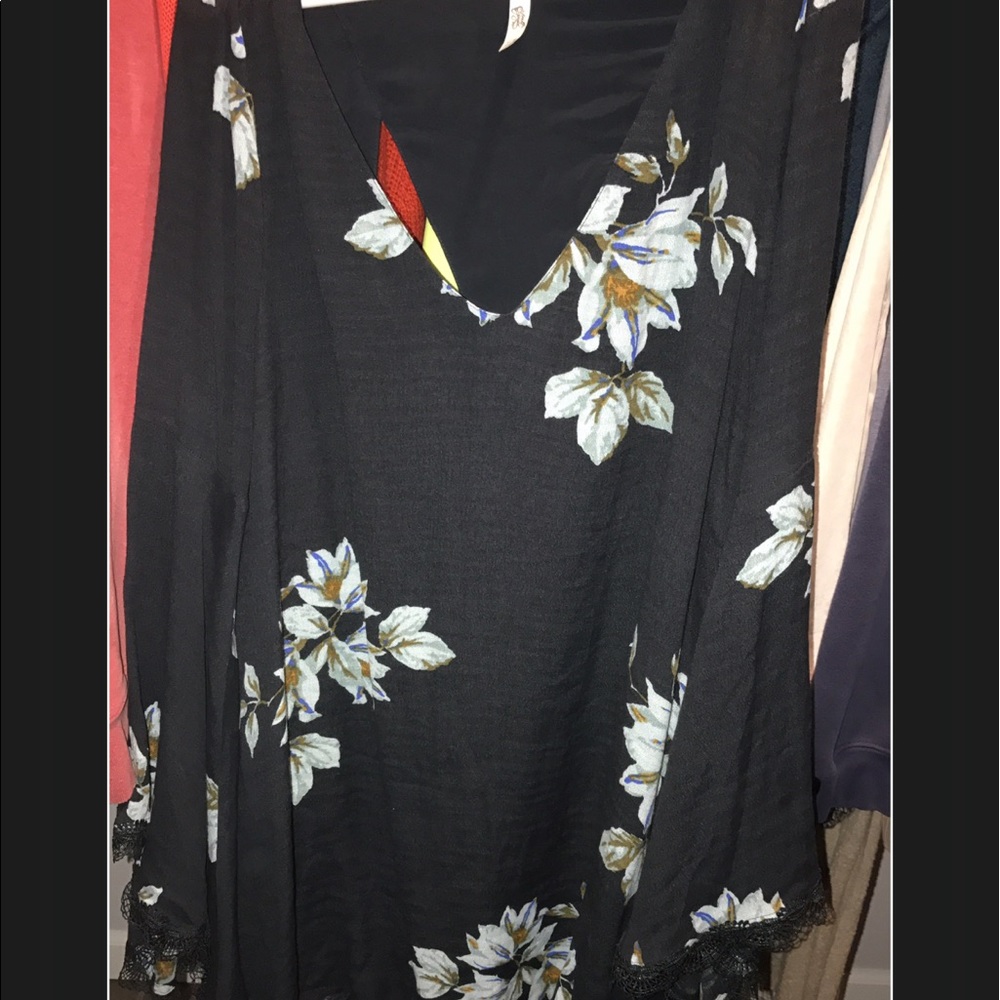 Free people floral wanderer dress