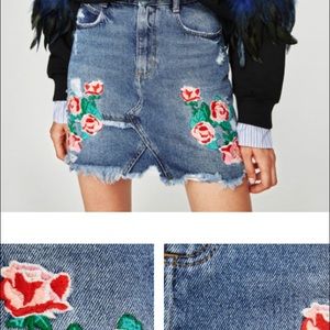 ZARA DENIM SKIRT