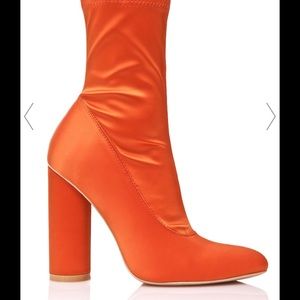 Dolls Kill Sherbert Satin Boots 7