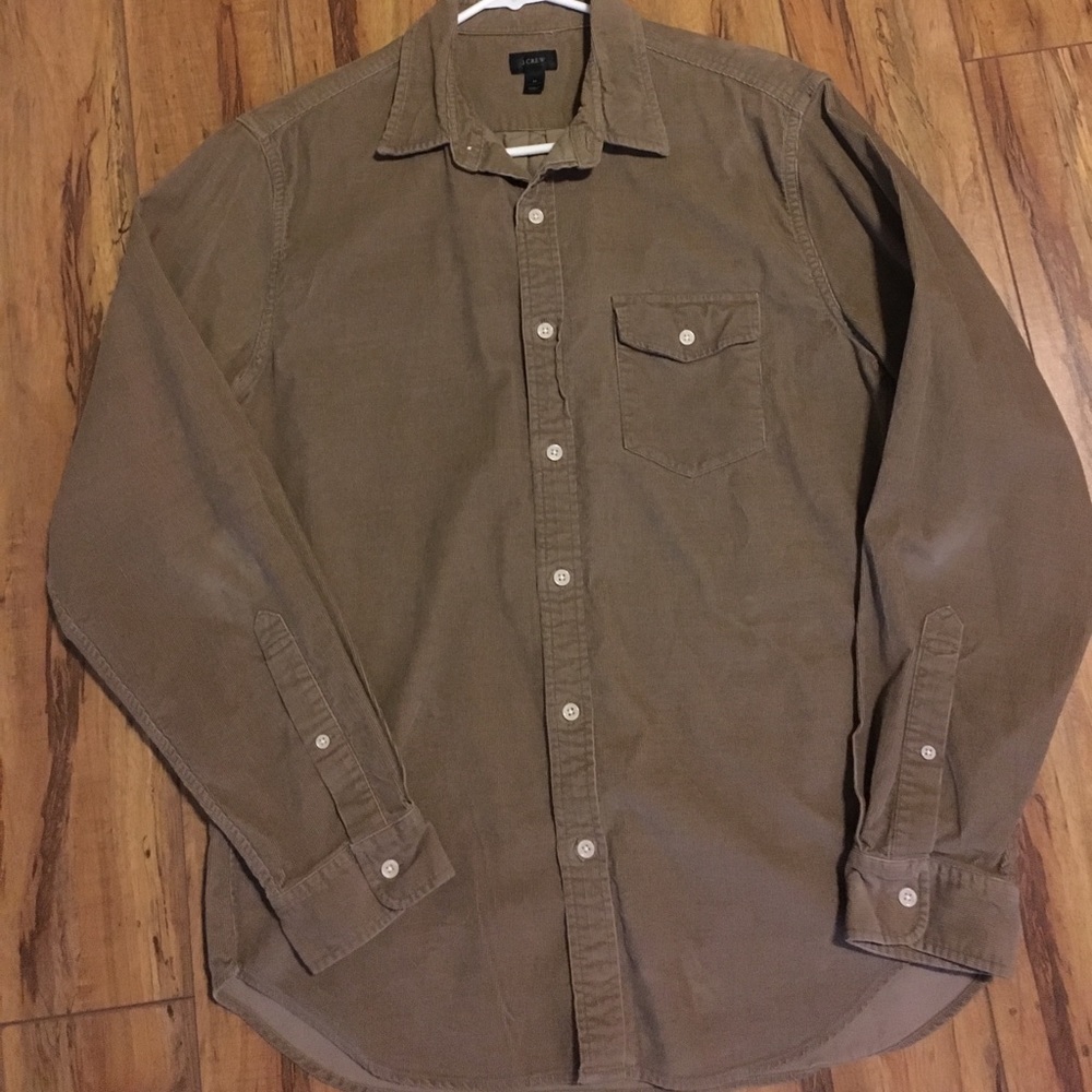 Corduroy men's J. Crew button up