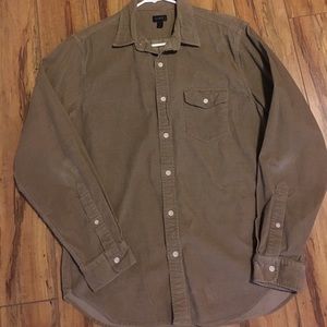 Corduroy men's J. Crew button up
