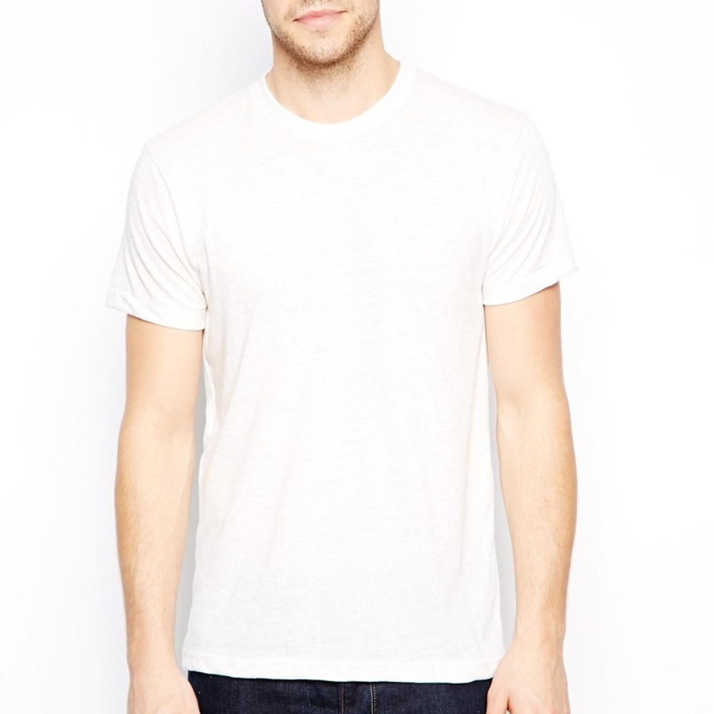 Men's or unisex crew neck basic T shirt