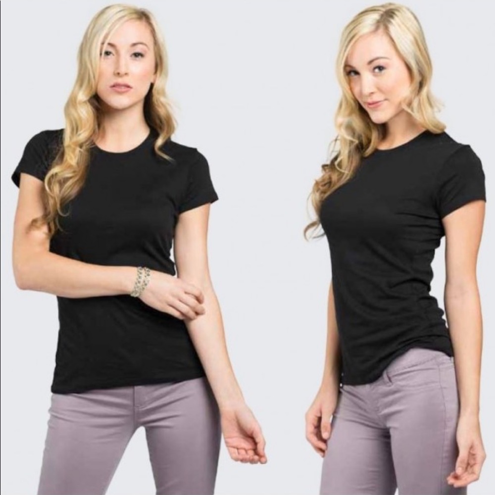 Women's crew neck basic T shirt