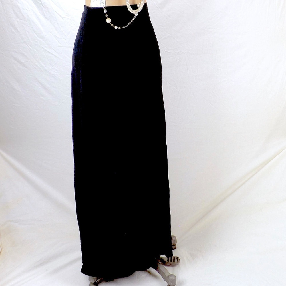 vintage A line skirt long pull on elastic waist