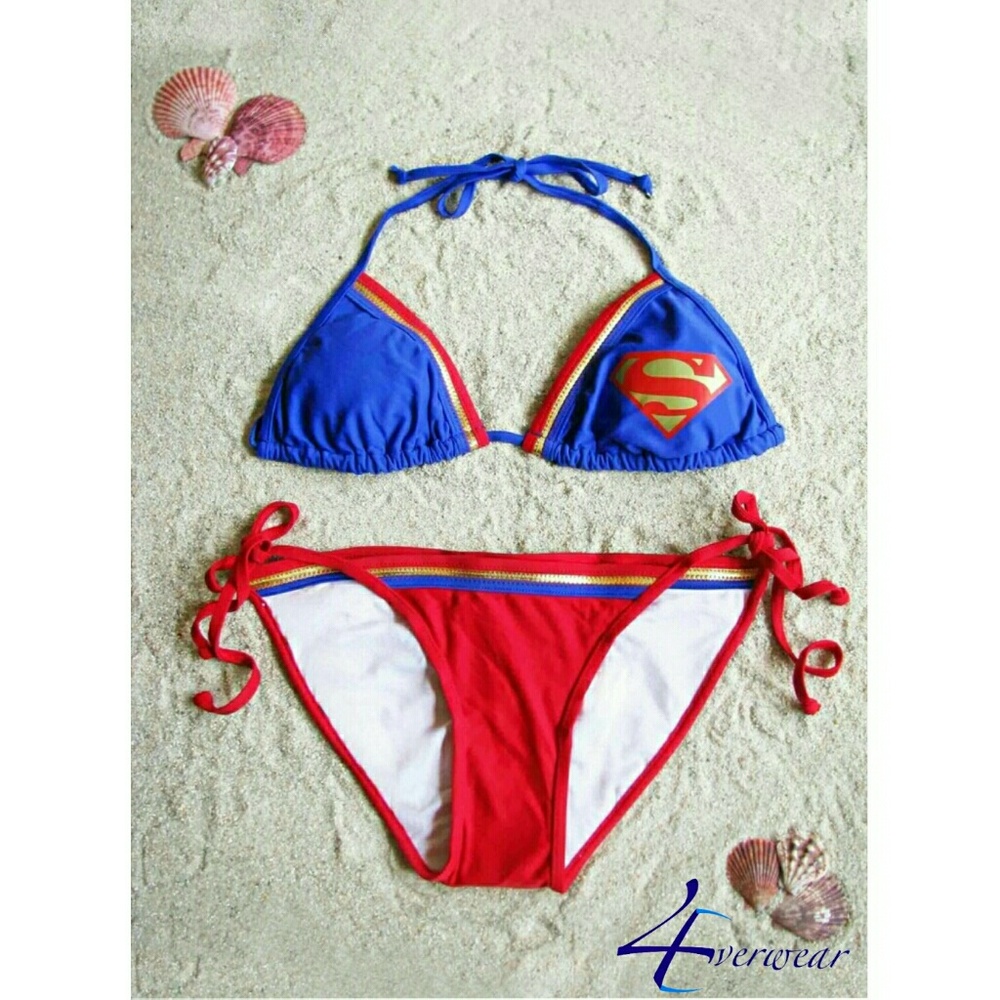 SUPERGIRL TRIANGLE TOP STRING BIKINI