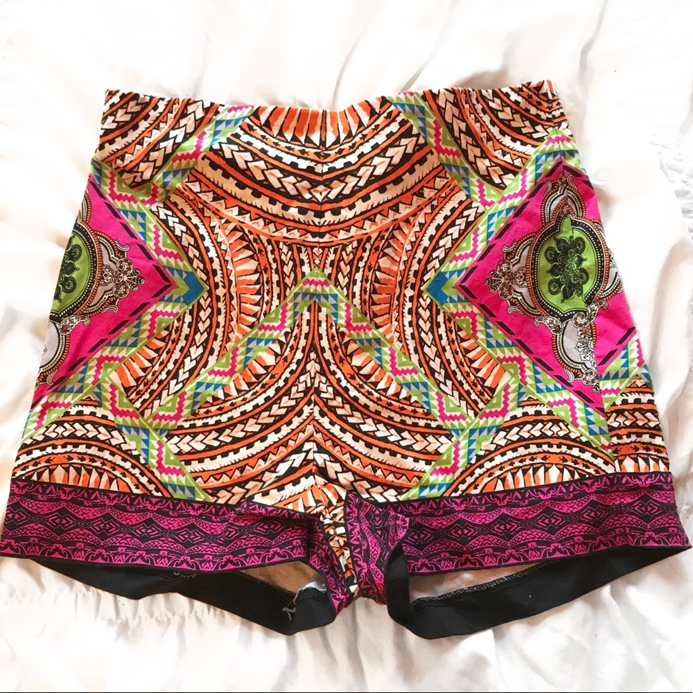 Colorful patterned shorts