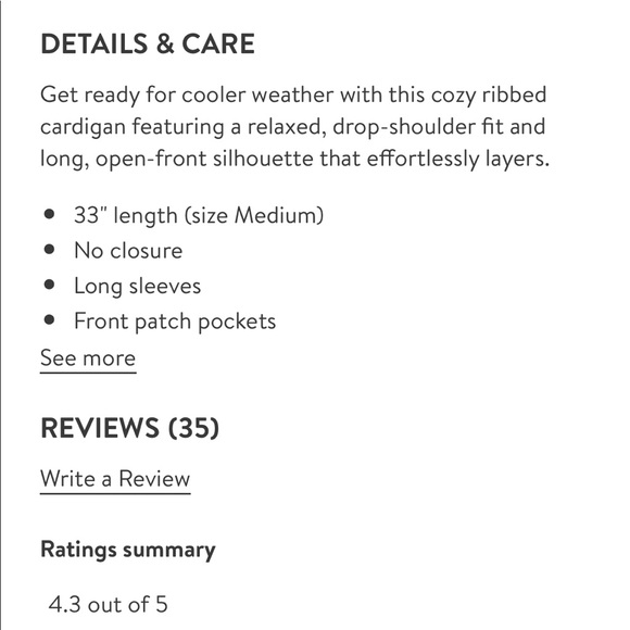 BP Rib Knit Cardigan - tan/chestnut - Picture 4 of 4