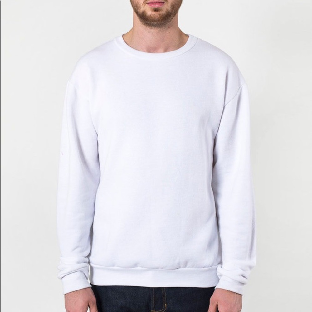 Unisex fleece crew neck sweaters