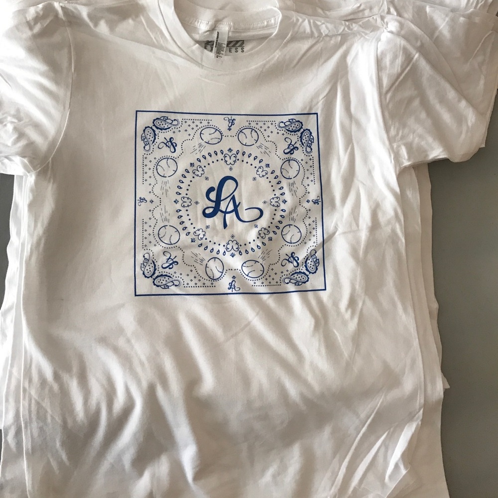 LA baseball themed T shirts
