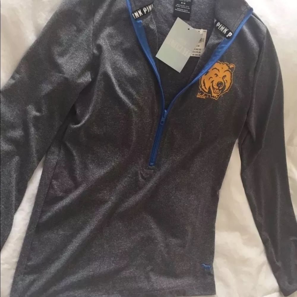 Victoria secret ultimate deep zip pullover UCLA
