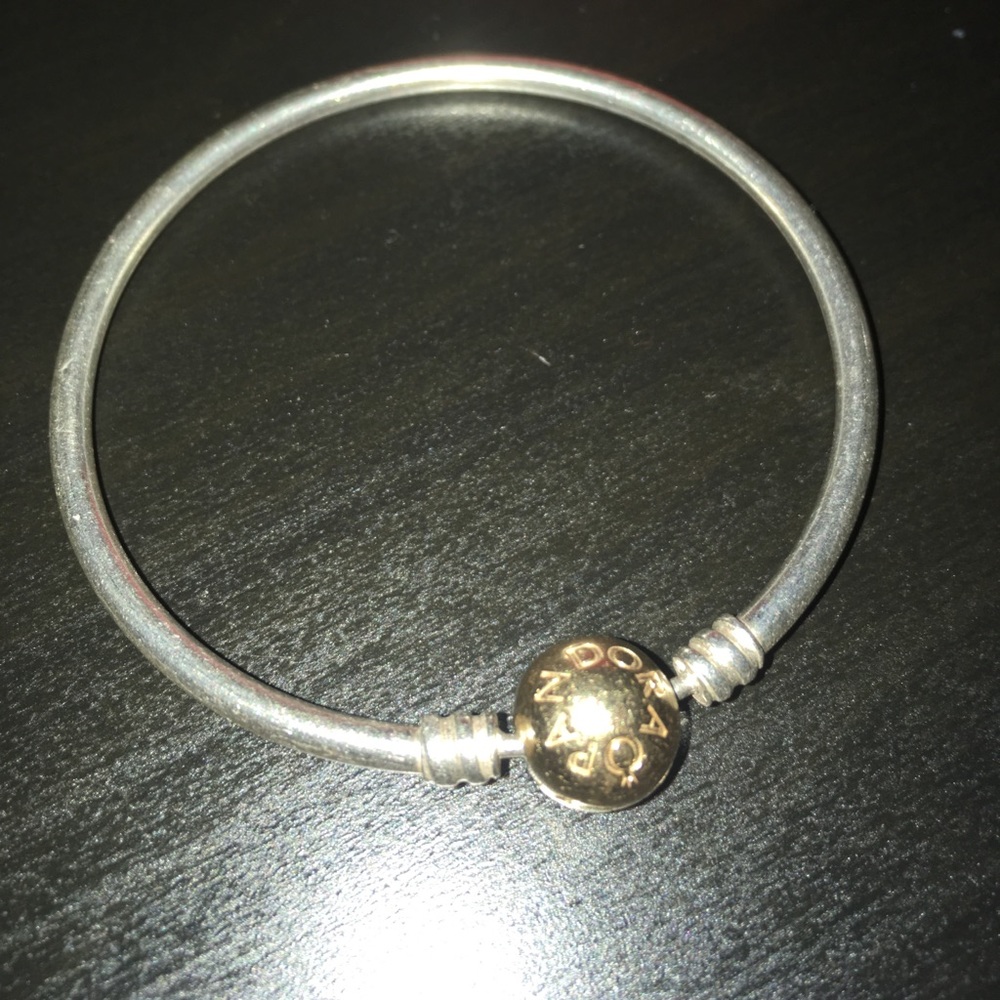 Pandora two tone bangle