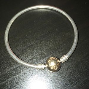 Pandora two tone bangle