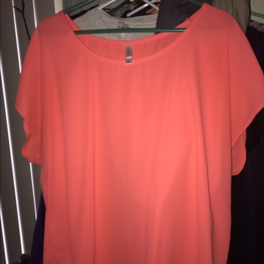 Orange blouse