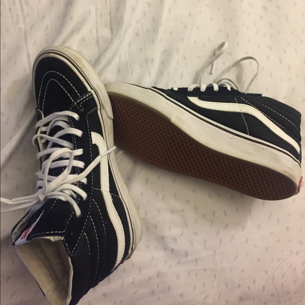 VANS Sk8-Hi Black/White - W5.5