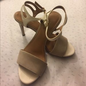 Calvin Klein nude strappy heels