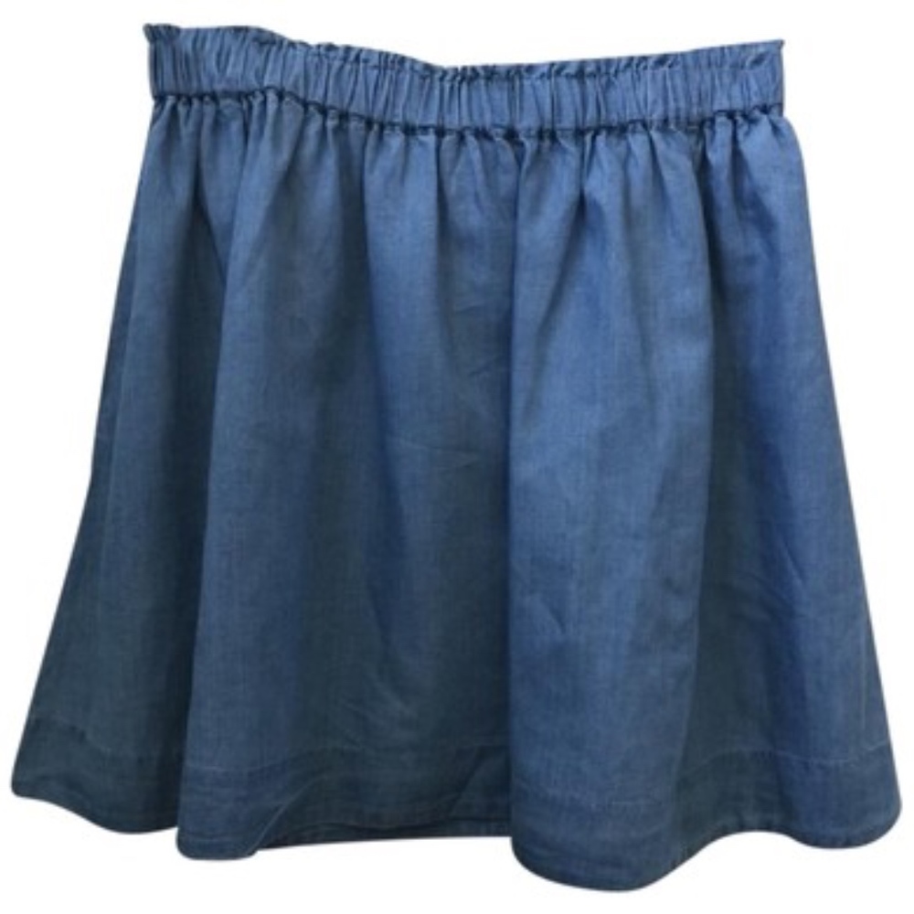 A|X Armani Exchange Circle Denim Mini Skirt