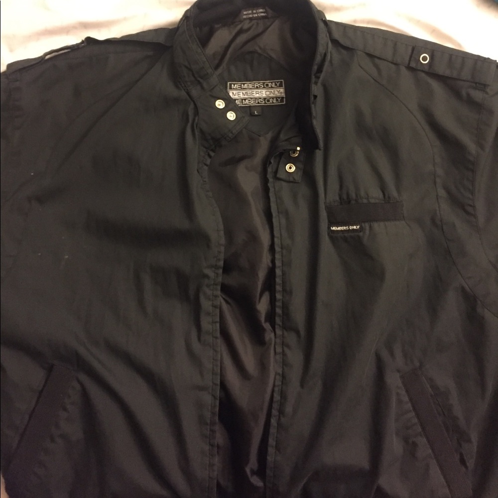 MEMBERS ONLY JACKET - black, Adult L