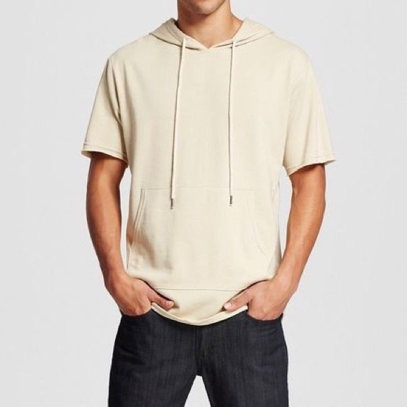 Jackson Other - Khaki Short Sleeve Hooded Hi-Low Sweatshirt