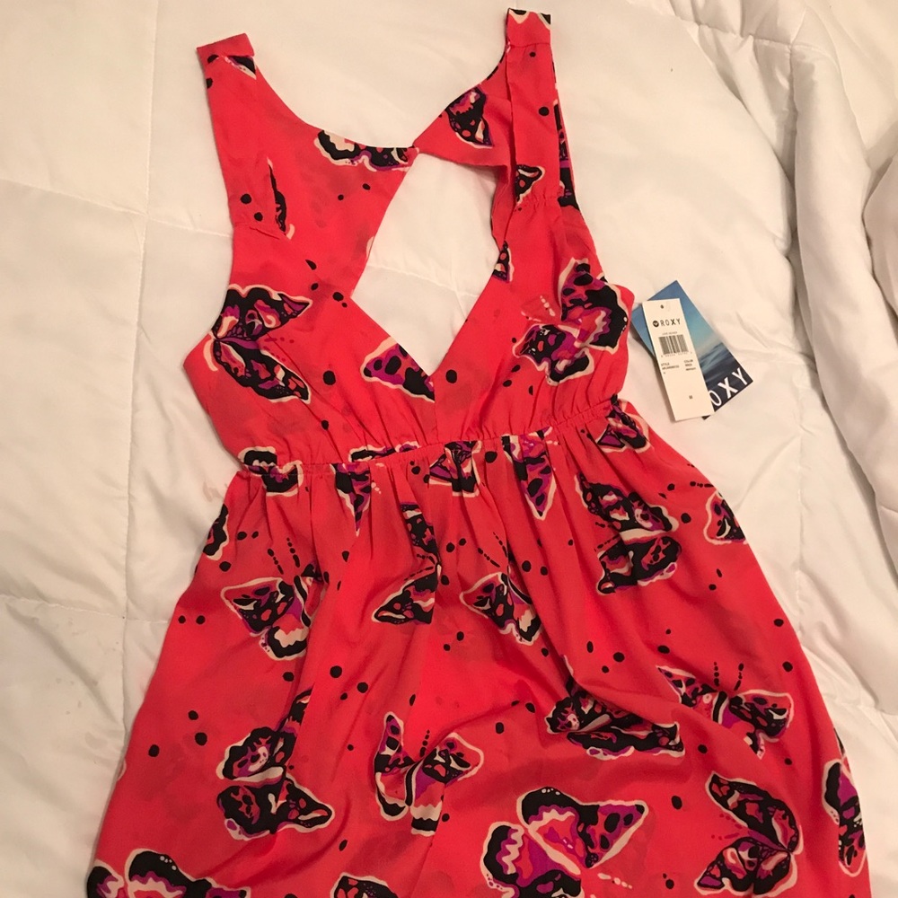 Roxy Love Seeker Butterfly Print sun dress.