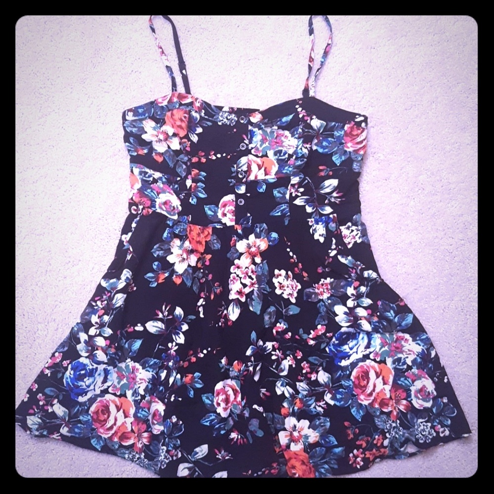 Floral cami sundress with pockets
