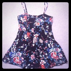 Floral cami sundress with pockets