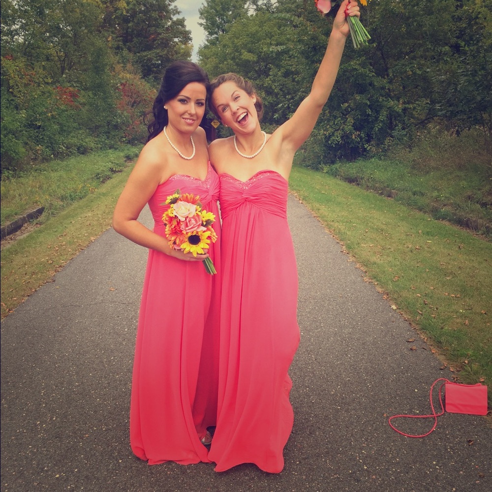 Guava bridesmaid dress!