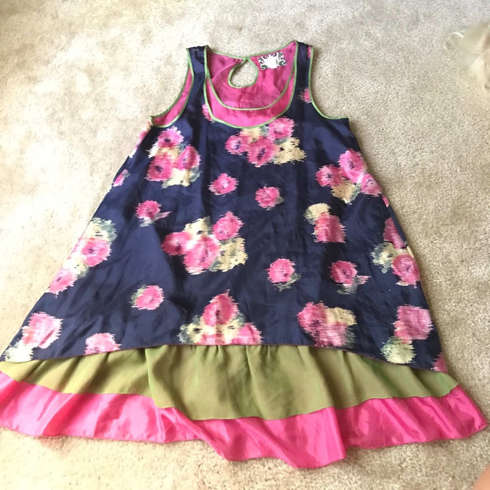 Anthropologie Chelsea and Violet silk dress