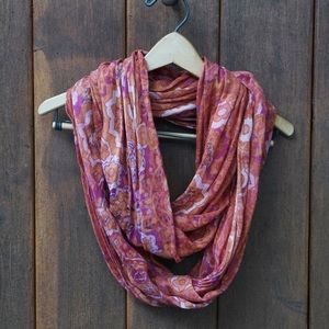 Anthropologie Floral Infinity Scarf - OS