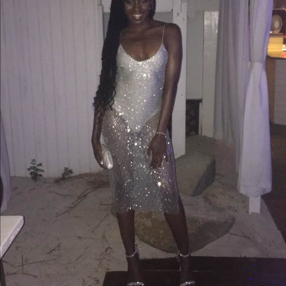 MESHKI Avianca Silver Dress - Picture 4 of 4