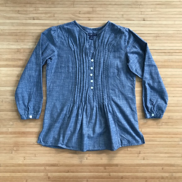 GAP Tops - GAP Chambray Blouse
