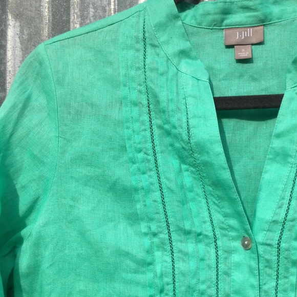 🍍J.Jill long sleeve linen tunic,sz small,NWOT🍍 - Picture 5 of 5