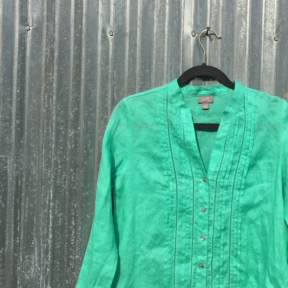 🍍J.Jill long sleeve linen tunic,sz small,NWOT🍍 - Picture 2 of 5