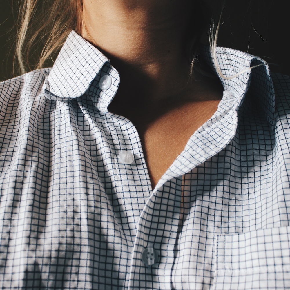 Madewell-esc floppy button down!