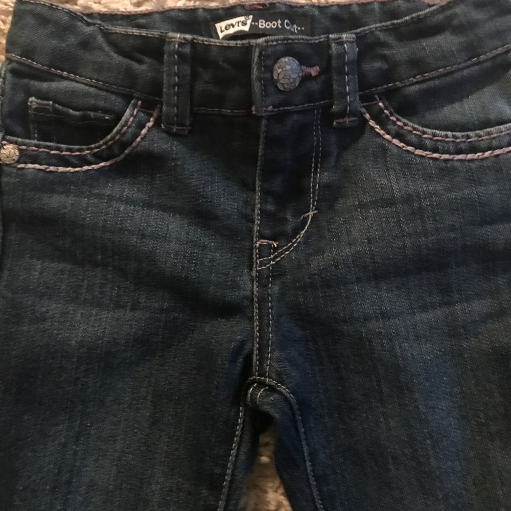 Girls Levi boot cut jeans size 5 reg