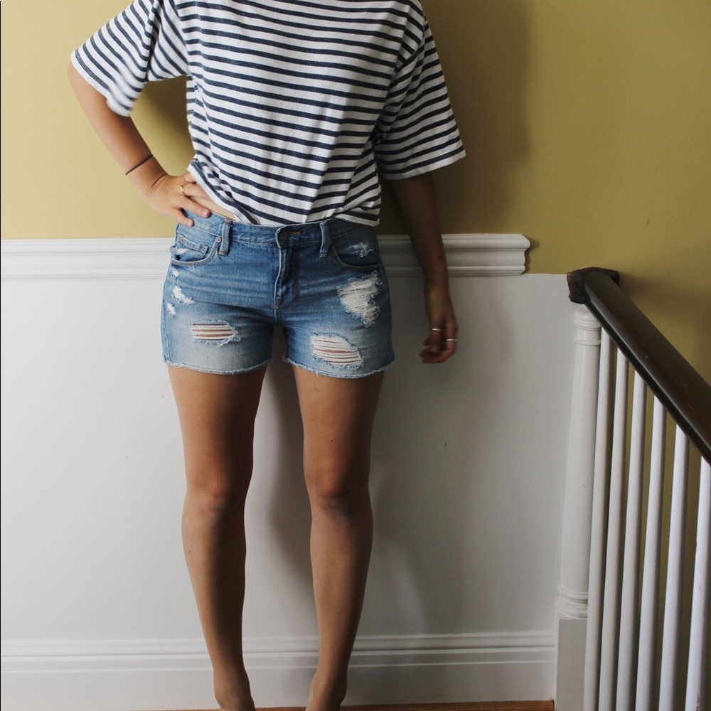 Fab jean short cut offs!