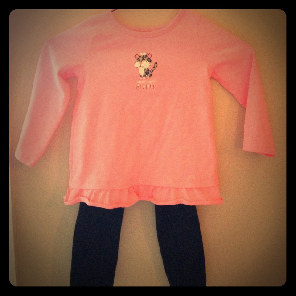 Girl's 24 month long sleeve and leggings outfit