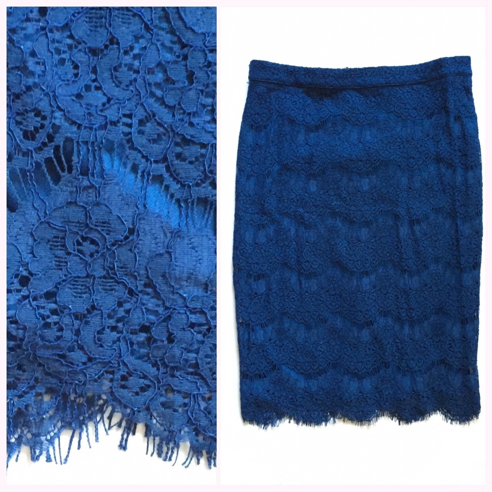 Teal lace Pencil skirt NWT beautiful and sexy New with tags sz L