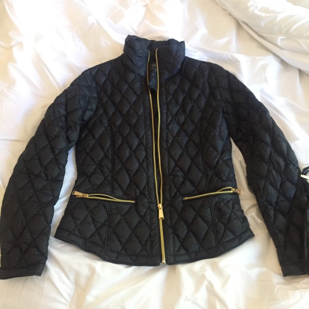 Michael Kors Black Quilted Puffer Jacket