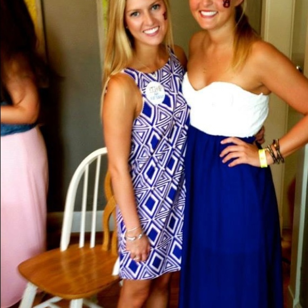 Blue Tribal Dress