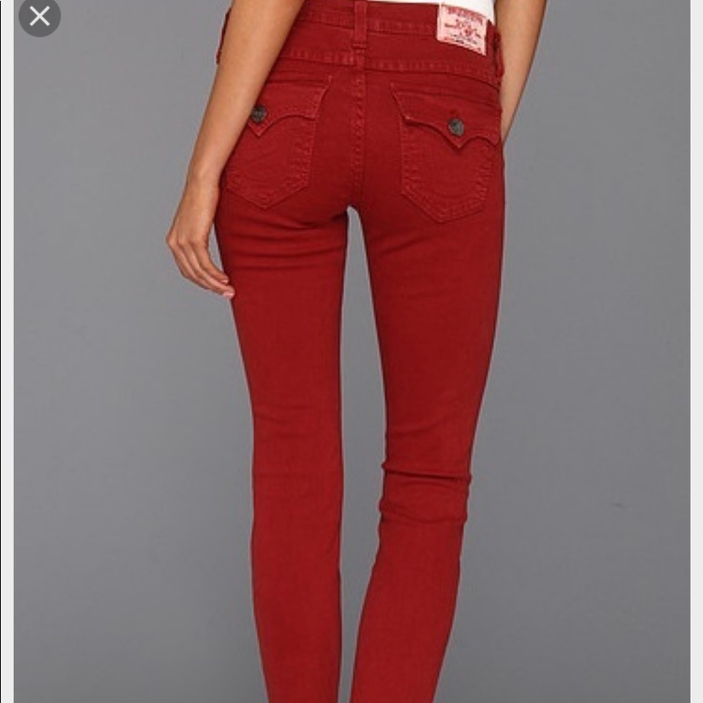 Red true religion jeans