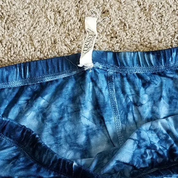 Blue Knit Tie-dyed Maxi Skirt - Picture 4 of 4