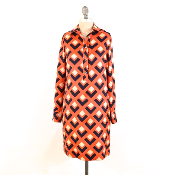 Banana Republic Dresses & Skirts - Banana Republic MAD MEN Geo-Print Retro Shirtdress