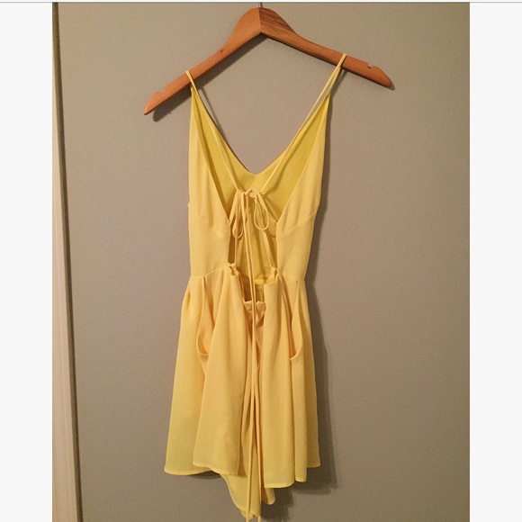 Yellow or Blue open back romper - Picture 2 of 5
