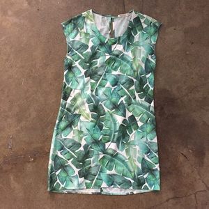 Marine Layer Palm Print Dress