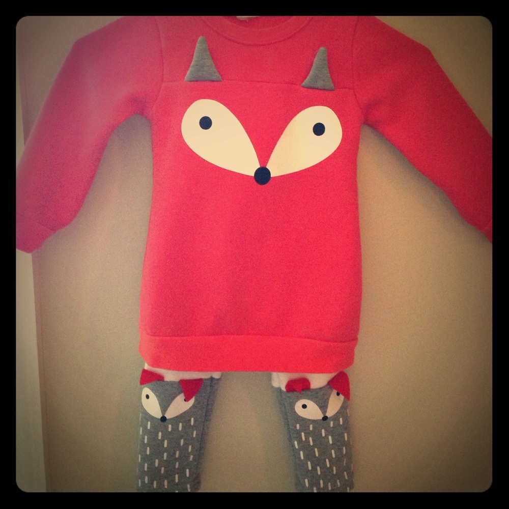 24 month fleece Fox outfit