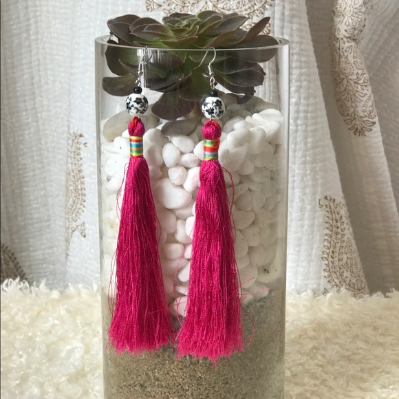 Variety of tassel earrings vibrant color EA4 - Picture 2 of 5