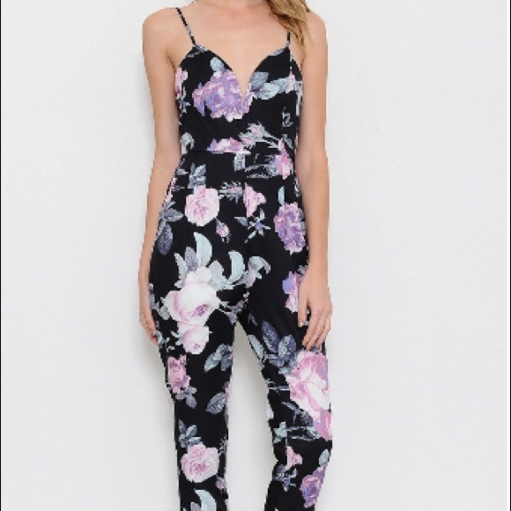 New Floral Long Jumpsuit